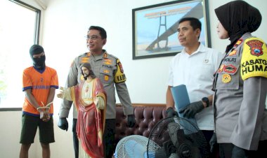 Polres-Bangkalan-Berhasil-Ungkap-Kasus-Pencurian-di-Gereja,-Satu-Tersangka-Diamankan