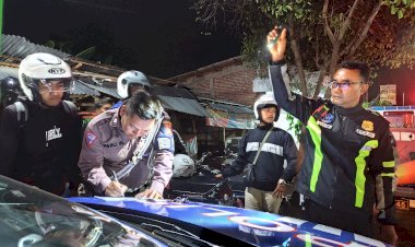 Harkamtibmas-Jelang-Nataru,-Polres-Kediri-Kota-Tindak-Puluhan-Motor-Tidak-Sesuai-Spektek