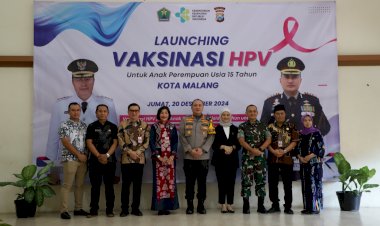 Pertama-di-Jatim,-Gebyar-Vaksin-HPV,-Polresta-Malang-Kota-Bersama-Dinkes-Cegah-Kanker-Serviks