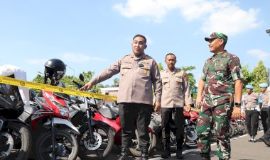 Polres-Tuban,-Pulangkan-224-Unit-Kendaraan-Roda-Dua,-73-Unit-Belum-Diketahui-Pemiliknya