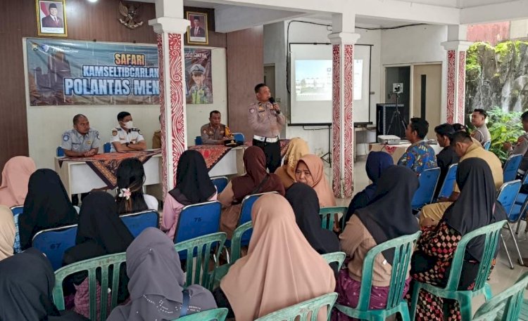 Polantas Menyapa  Polres Jember Gelar Safari Kamseltibcar Lantas Sosialisasikan Jalur Blackspot